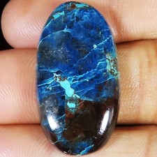 Natürlich Azurit Oval Cabochonschliff Halbedelstein Schmuck 35.85 CT 18x34x6 MM