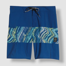 Volcom Kids Boys Blue Macaw Beach Board Swimming Shorts Swimwear Size 29