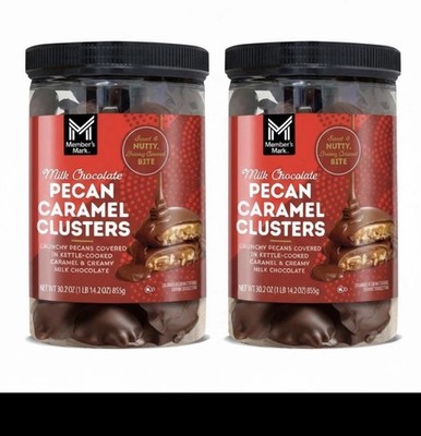 Members Mark Milk Chocolate Pecan Caramel Clusters 30.2oz 2 Pack Snacks