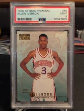1996 Skybox Premium Allen Iverson #85 PSA 9