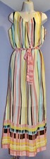 NEW Women's Nine West Sleeveless Printed Chiffon Maxi Dress 8