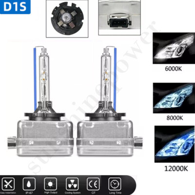 2PCS 55W D1S HID Xenon Scheinwerfer Glühbirnen Ersatz 6000K/8000K/12000k