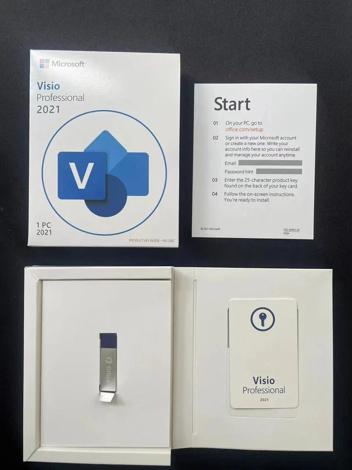Microsoft Visio Professional 2021 - Paquete USB al por menor - Nuevo sellado de fábrica Foto 2 de 2