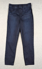 SPANX Women Jeans Small Crop Skinny Jeggings Pull On Dark Wash Stretch