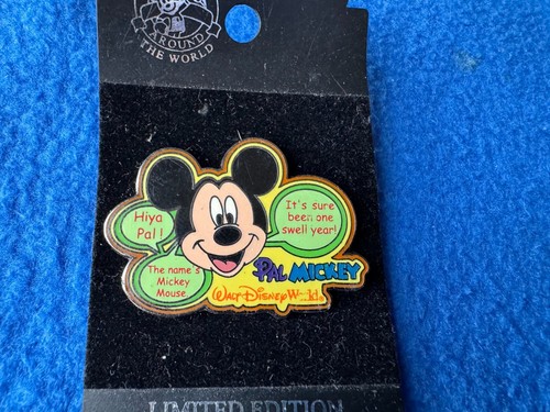 DISNEY WDW PAL MICKEY 1ST ANNIVERSARY COMMEMORATIVE PIN LE 750 NEW ON CARD