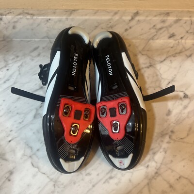 Peloton Cycling Shoes Size EU 43 Black/Red Bike / Mens US 10 
