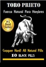 10 Pills Male TORO PRIETO support Supplement Real Toro  Xxxp la pep enhanc stam