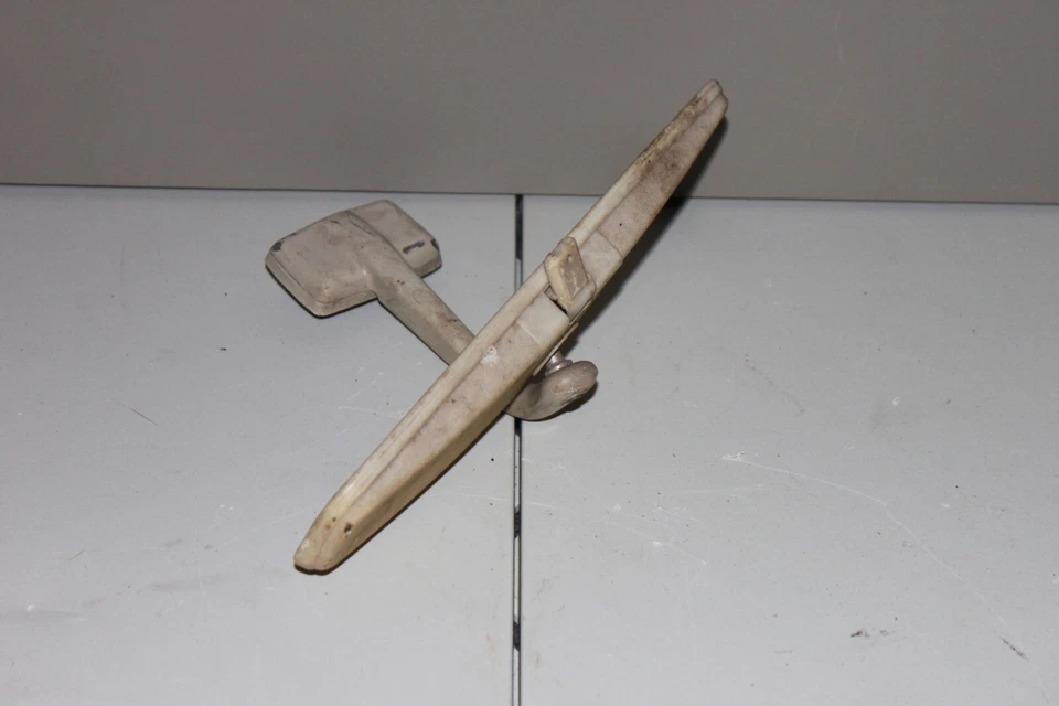 OEM 1969-1974 Volvo 144, 145 Tan Rear View Mirror & Mounting Plate - Image 3 of 4