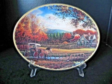 NOVEMBER WEDNESDAY AFTERNOON Plate Seasons to Remember #11 byTerry Redlin