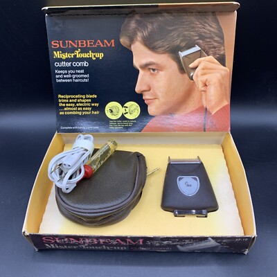 VINTAGE 1977 SUNBEAM MISTER TOUCH UP ELECTRIC HAIR TRIMMER NOS-MADE FOR SEARS