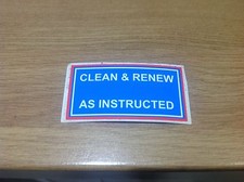 Ferguson TEF 20 Clean and Renew As Instructed Decal