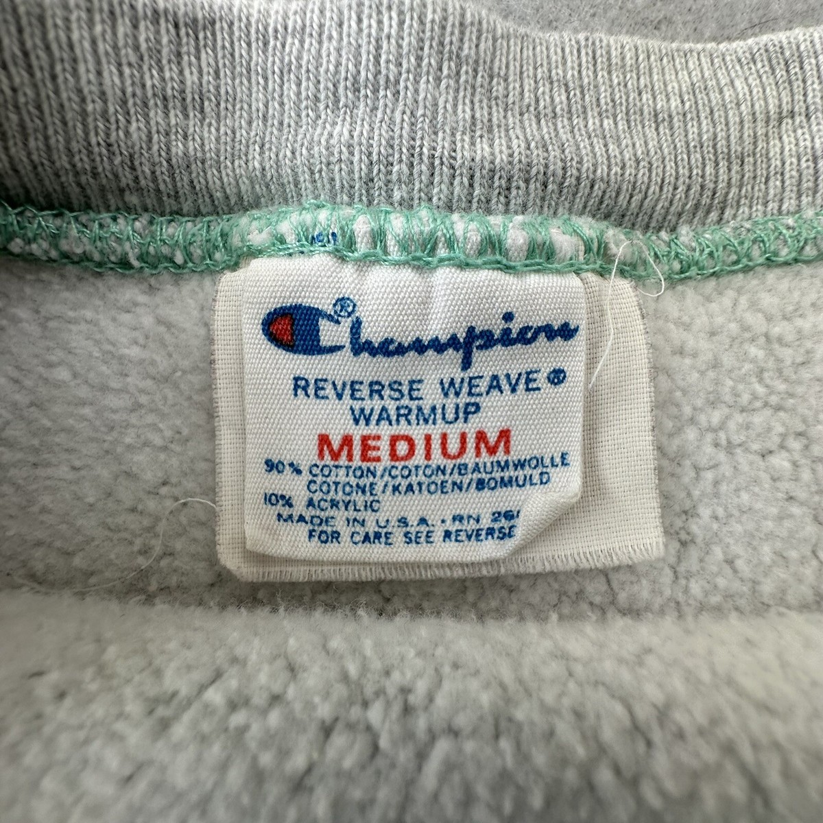 VINTAGE Lewis & Clark College Sweater Mens Medium Gray Champion 