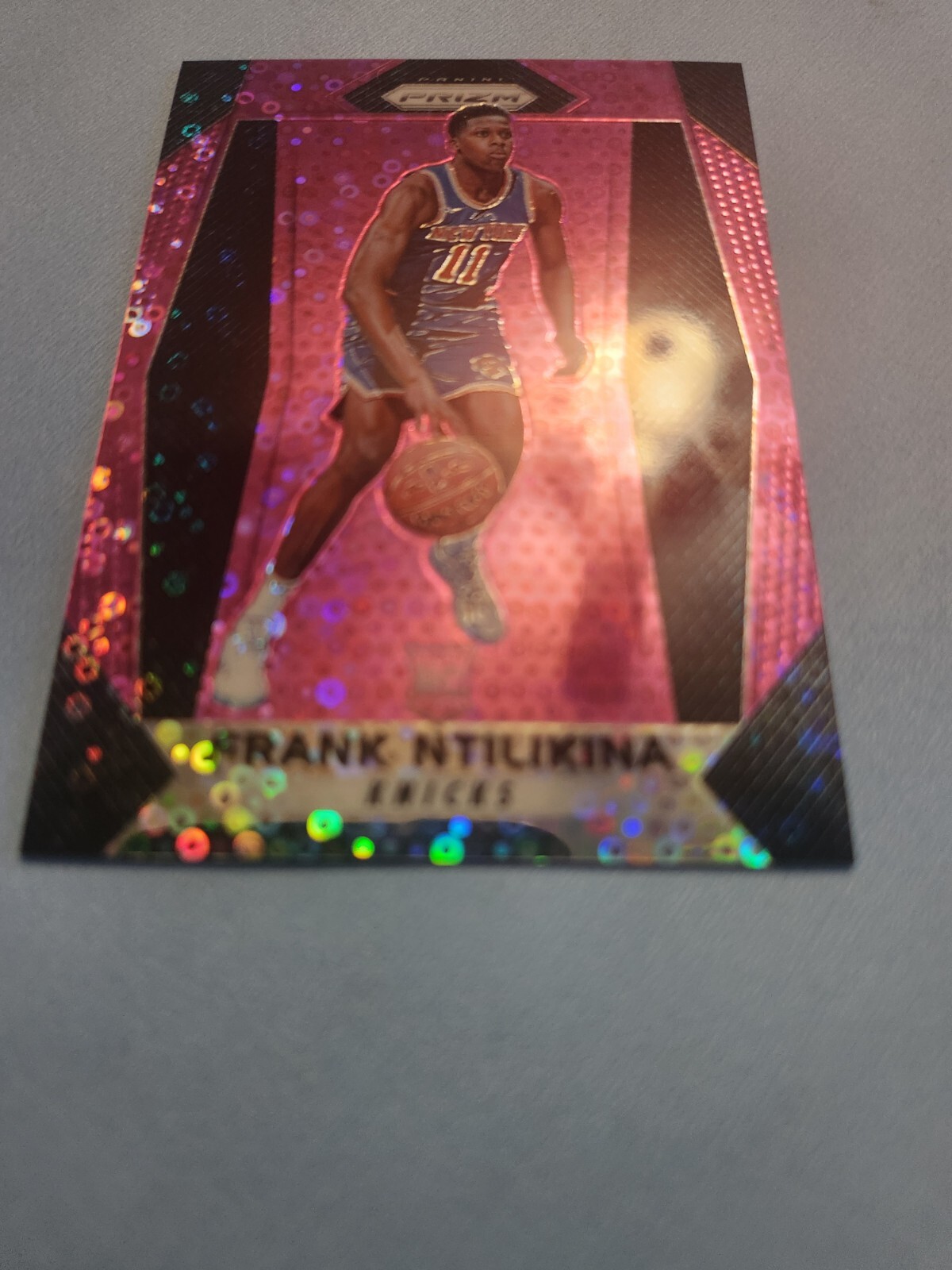 frank ntilikina 2017/18 PANINI PRIZM  #275 RC PINK DISCO  31/50 KNICKS