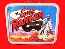 THE LONE RANGER Mini Tin Lunchbox from Cheerios Cereal, 4" by 5" from 2001