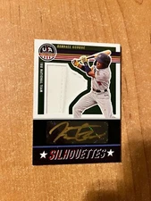 2023 Panini Stars & Stripes - Kendall George - Silhouettes Black Gold Auto /85