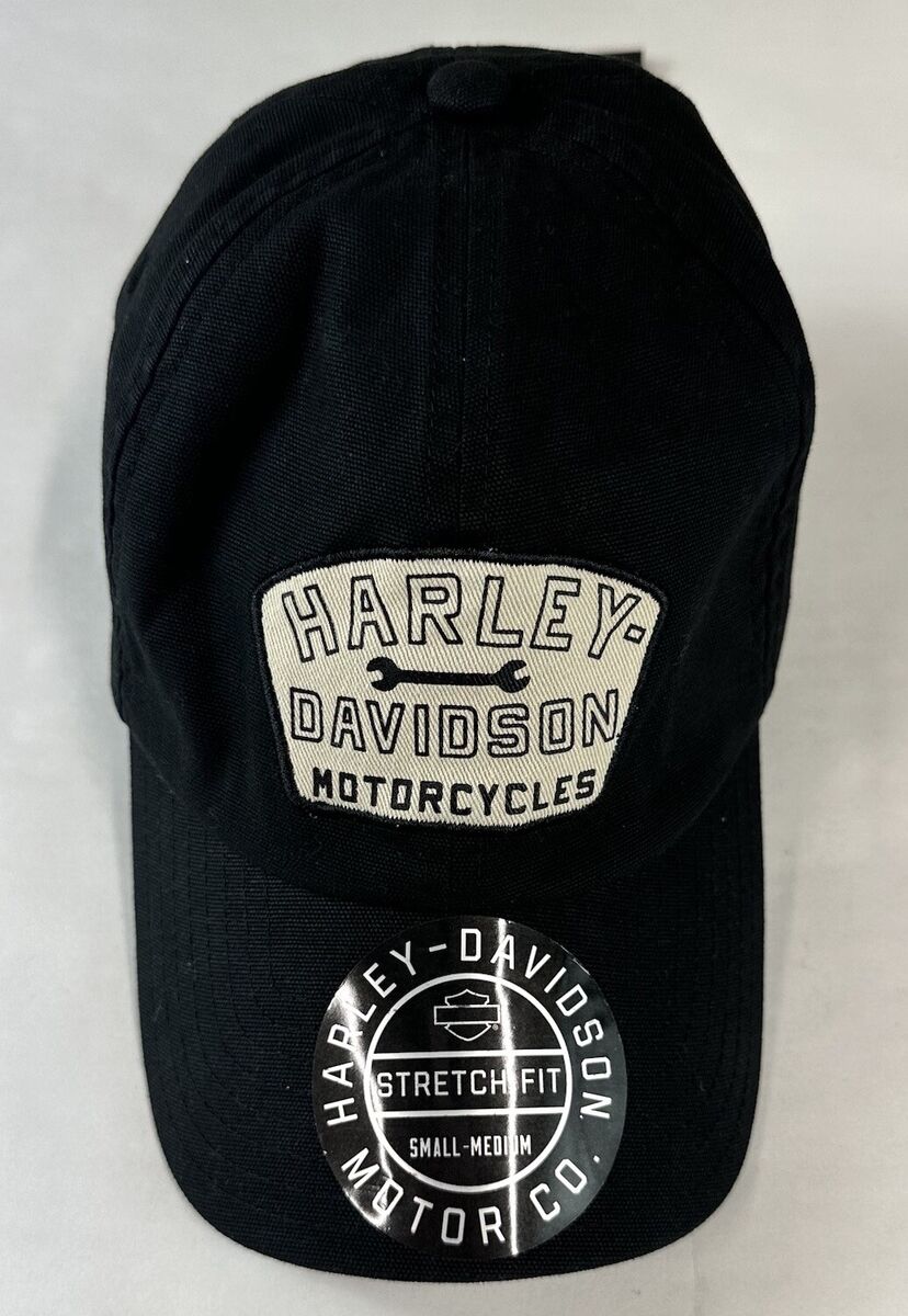 NWT Harley Davidson Graphic Black Hat Size S/M Stretch Fit NWT Harley Davidson Graphic Black Hat Size S/M Stretch Fit