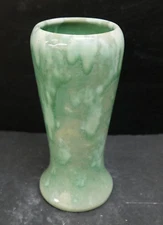 Vintage Panama Vase Hand Thrown Mottled Green