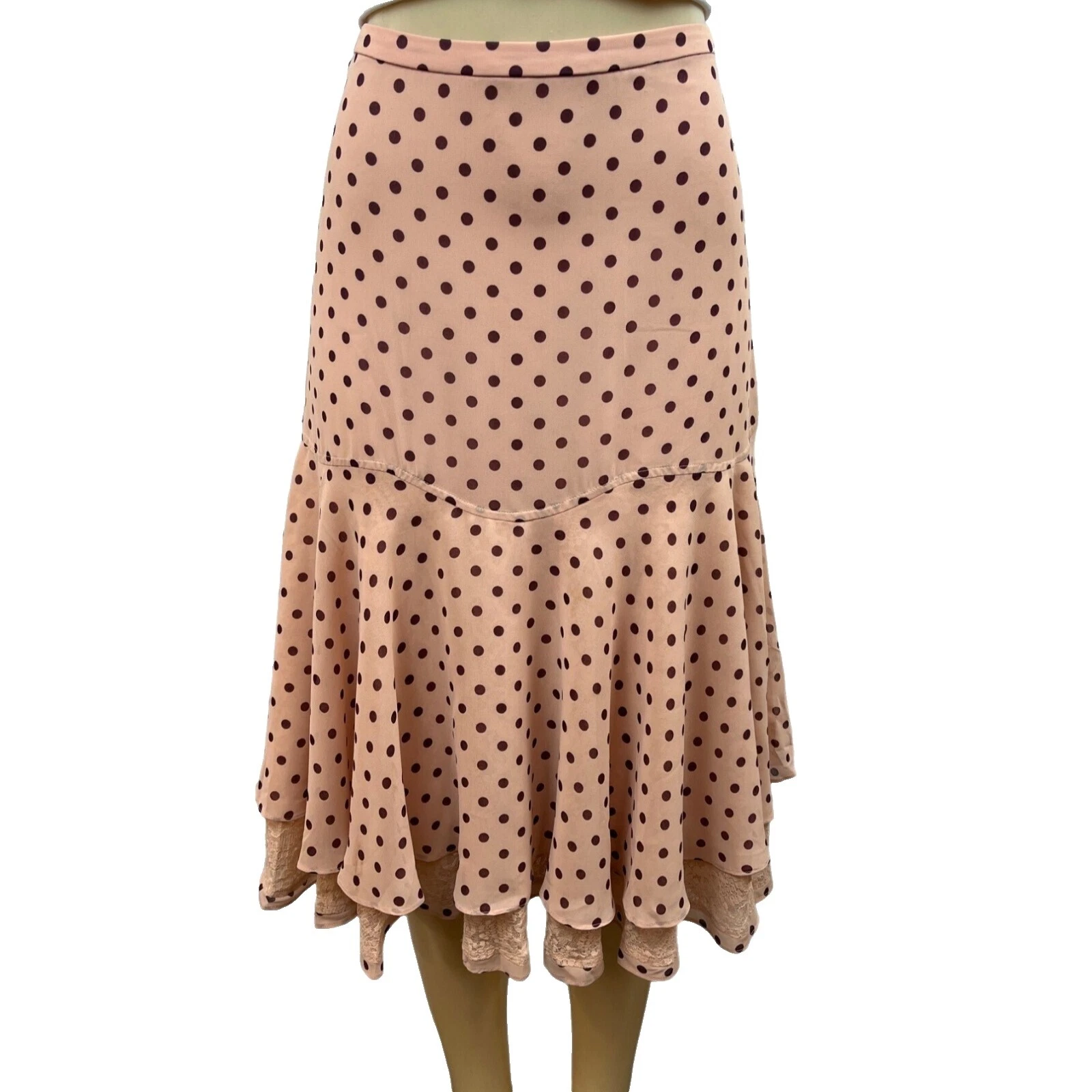 Juniors Polka Dot Flare Skirts for Women