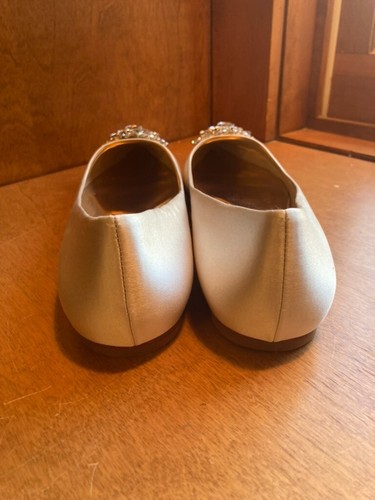 Badgley Mischka scarpe comode basse donna slip on bianche 9,5 nuove con scatola - Foto 8 di 12