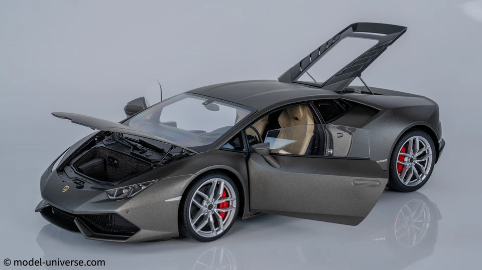 AUTOart 1:12 Lamborghini Huracan LP610-4 (Matt Grey) 2014 Scale Model - Image 4 of 4