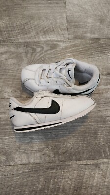 NIKE SIZE 9C Toddler's Nike Cortez Basic SL White BLACK 