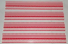 Vintage 1997 RED DOTS LINES SQUARES MRS. Grossman's Design Lines Stickers - 4