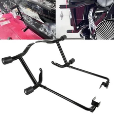 Saddlebag Guard Crash Bars w/ Rail Tip-Over For Harley '15-'25 FLTRX Road Glide