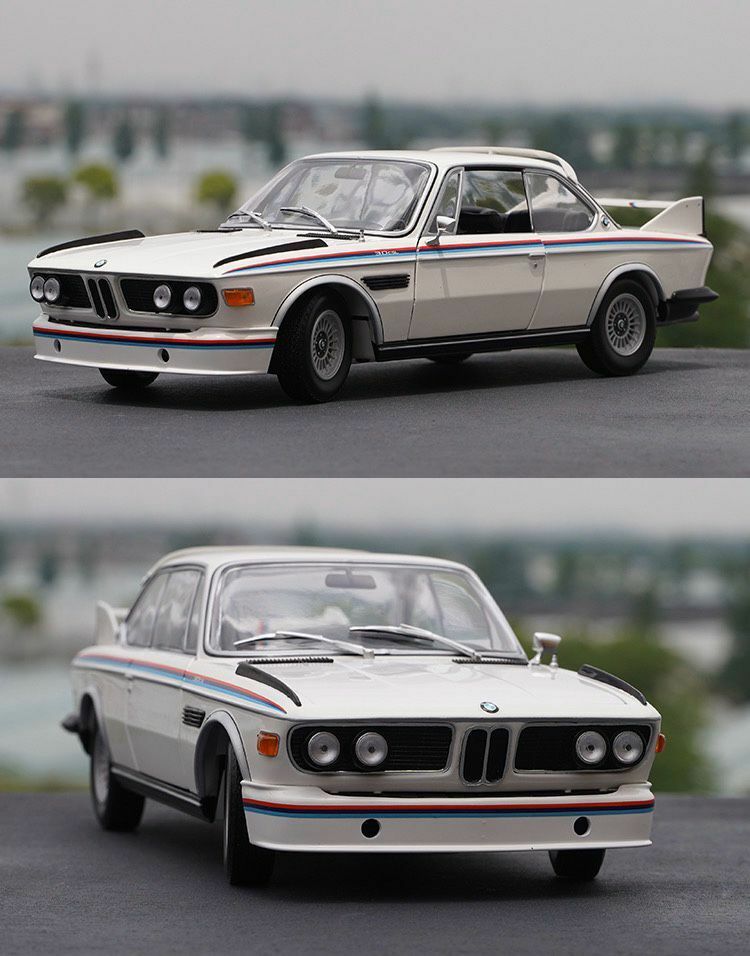 Minichamps BMW 3.0 CSL White 4 Door Open 1:18 Scale DieCast