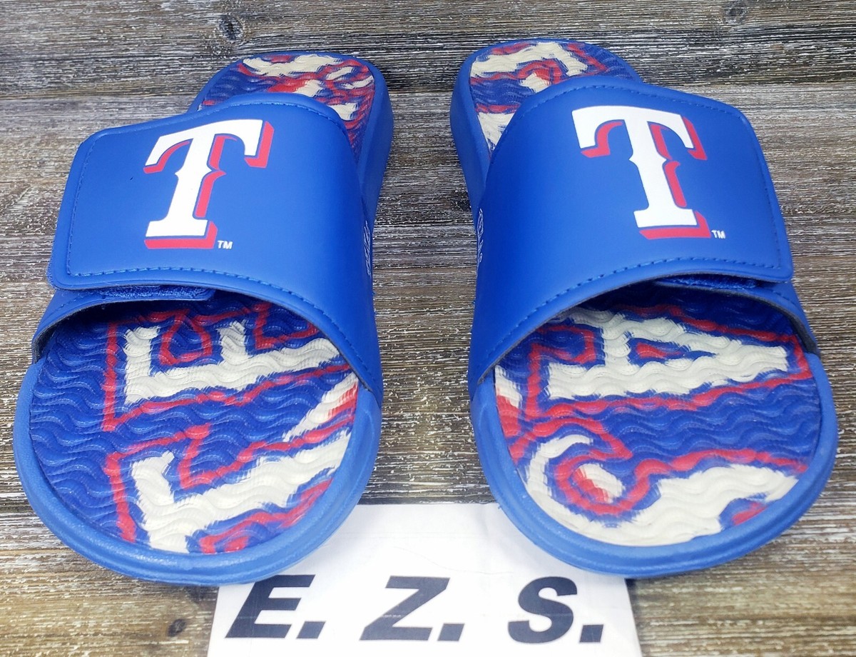 Foco Texas Rangers Gel Cushioned Slide Sandals Men Size Large 11 / 12 Foco Texas Rangers Gel Cushioned Slide | Mercari main image 4