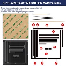 Pre-cut Light Seal Foam Sponge Repair Kits For Mamiya M645/M645 J/M645 1000S