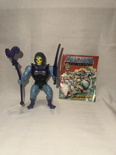 1983 Vintage Battle Armor Skeletor USA Complete w/ comic sword He-man MOTU 1984
