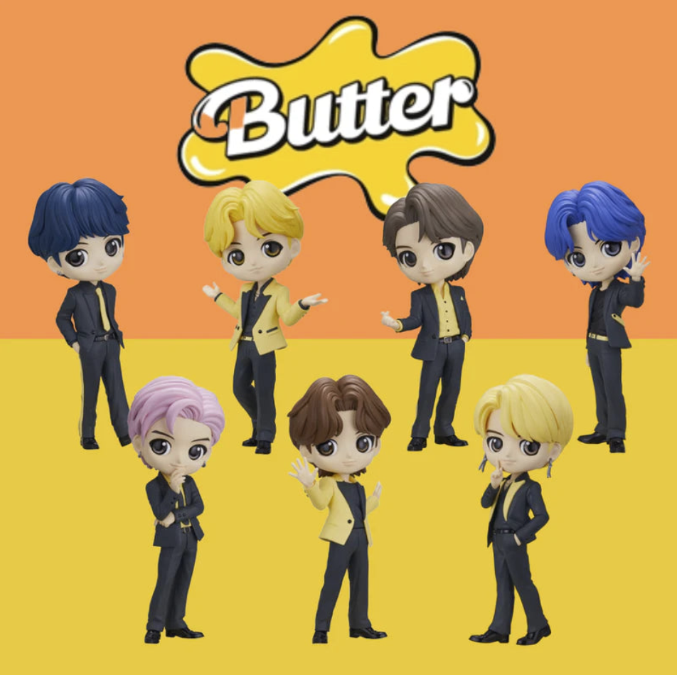 Q Posket BTS TinyTAN Butter Figure B color Complete 7 Set Q Posket BTS TinyTAN Butter Figure B color Complete 7 Set