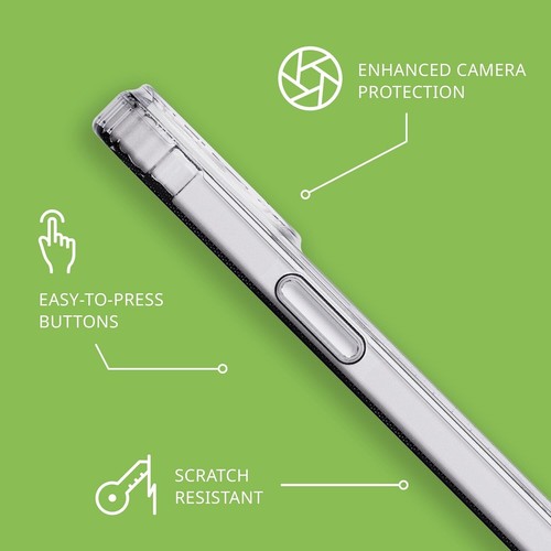 Official Genuine Original Tech21 (iPhone 14 & 13) Evo Clear Case W/MagSafe Cover - Picture 5 of 11