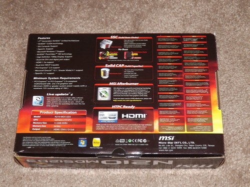 NEW OPEN BOX MSI NVIDIA PCI Express X16 VIDEO CARD ✔️ Low or ✔️ High Profile - Picture 7 of 19