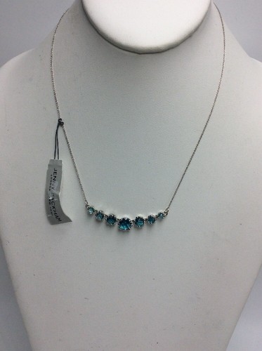 $45 Jenny Packham silver tone blue 