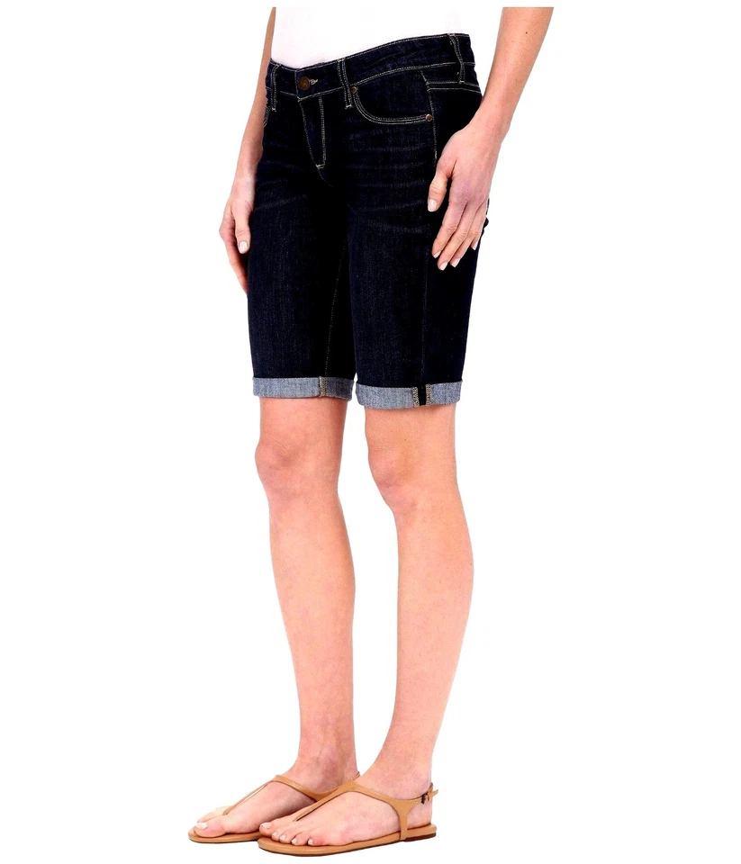 Новый с Ярлыками PAIGE джинсы женщин Sz25 JAX MIDRISE эластичной Бермуды колена короткий синий KIMMIE