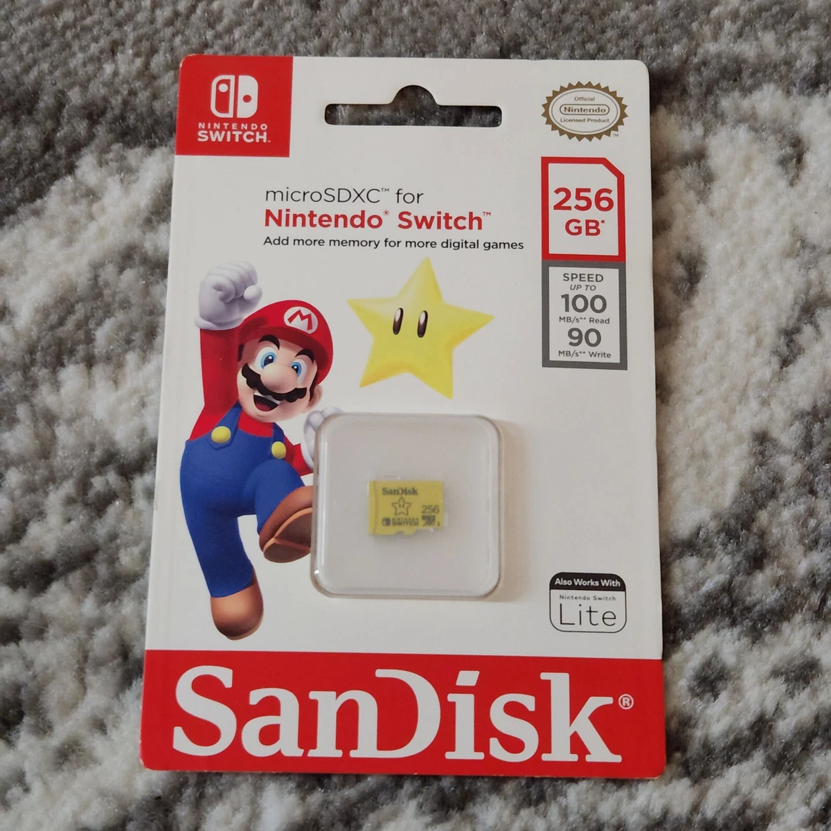 SanDisk 256GB microSDXC Micro SD Card for Nintendo Switch SDSQXAO-256G-GNCZN