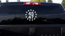 Trump 45 47 President Truck Car Vinyl Die Cut Car Decal Sticker - -FREE SHIP !