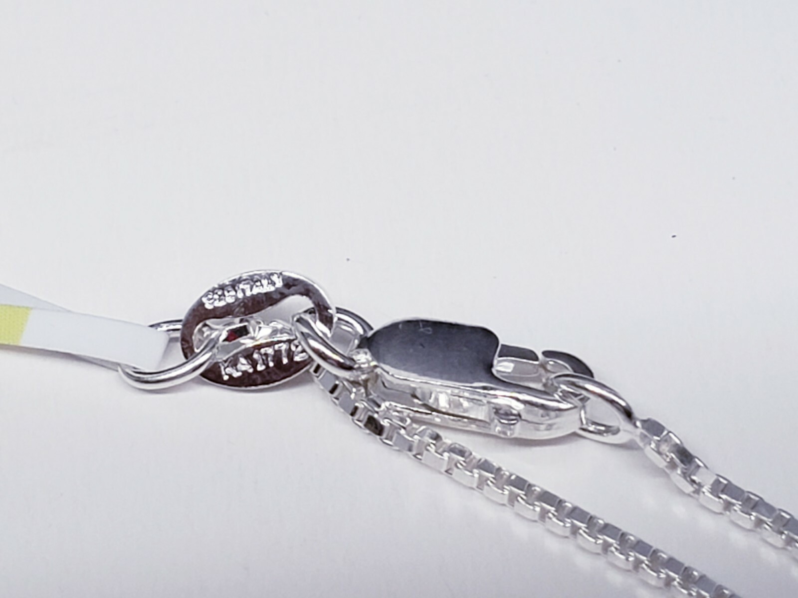 18"in Solid Sterling Silver Box Chain - image 5