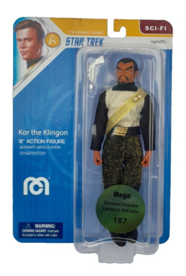 MEGO STAR TREK THE ORIGINAL SERIES KOR THE KLINGON 8'' ACTIONFIGUR BRANDNEU