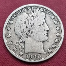 1900 S Barber Half Dollar 50c Better Grade scratched #45214