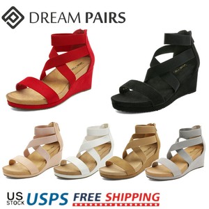 platform sandals with elastic straps