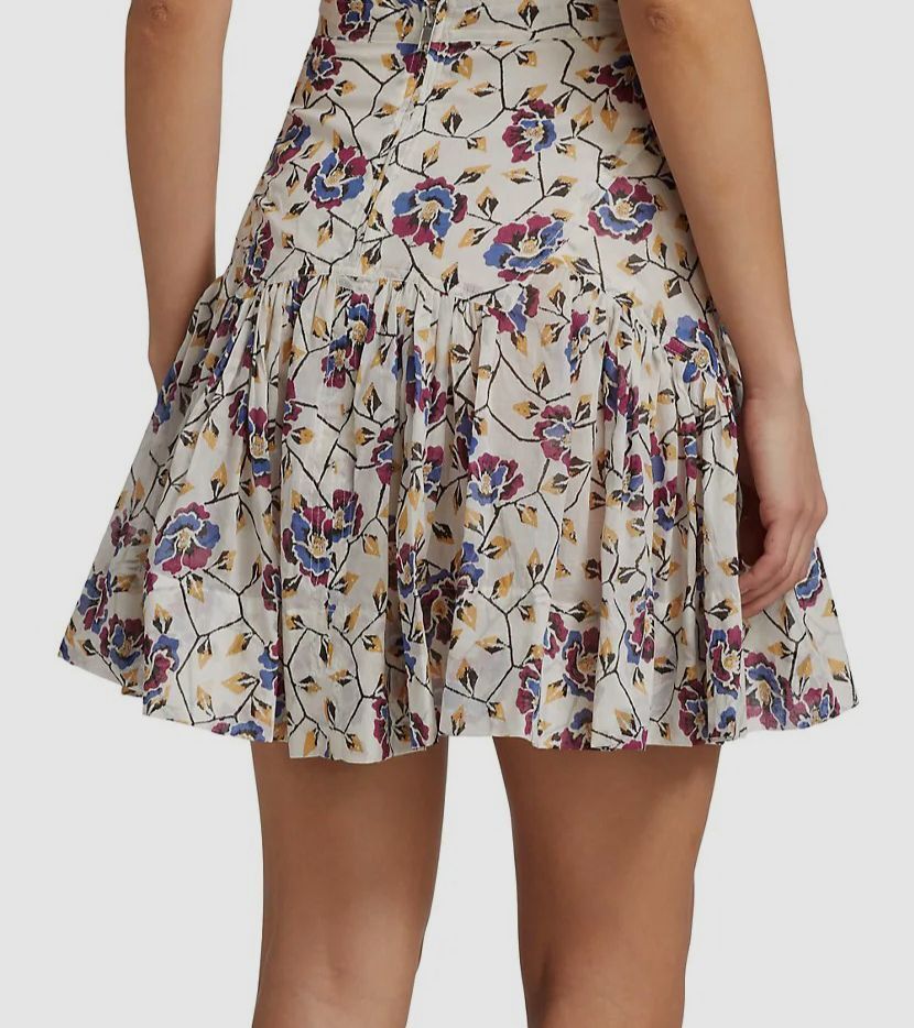 $380 Isabel Marant Étoile Women's White Mini Skirt Size FR