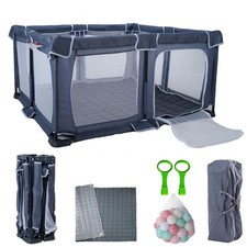 Foldable Baby Playpen 50"X50",Play pen for Babies and Toddlers, Portable Play...
