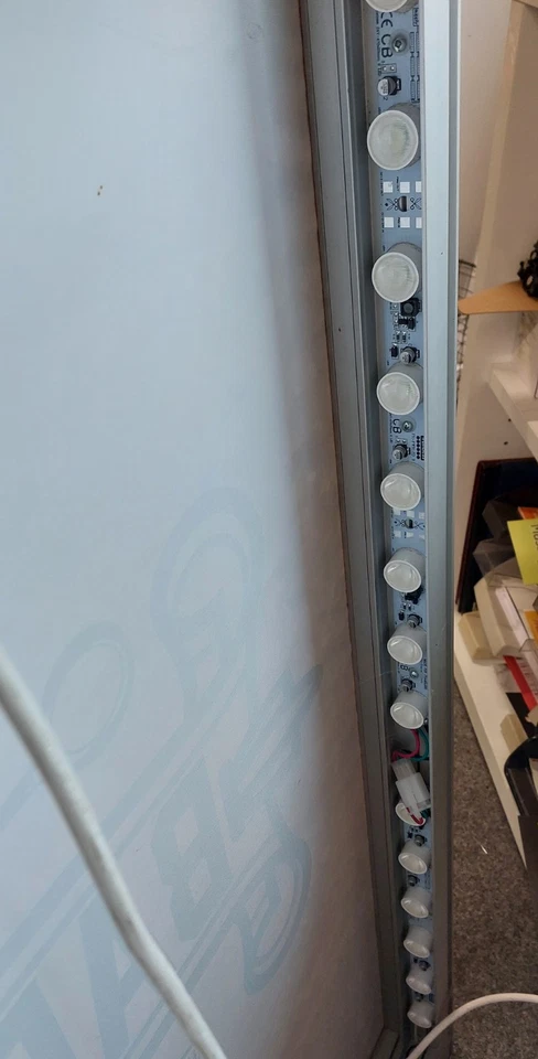 LED Leuchtrahmen Textildruck – Barber Shop Motiv – Werbeschild Leuchtreklame - Bild 3 von 4