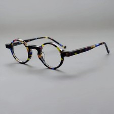 Vintage Small Round Acetate Reading Glasses Men Women Retro Tortoise Spectacles