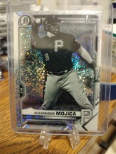 2021 Bowman #BCP-179 Alexander Mojica Black & White Mini-Diamond Refractor