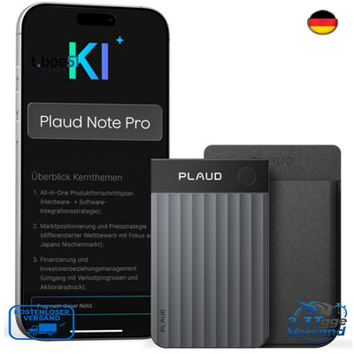 Plaud Note Pro KI Diktiergerät Multimodale Aufnahme Audio Recorder Smart App