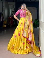 Bridal heavy wedding lehenga choli designer partywear pakistani lehnga choli