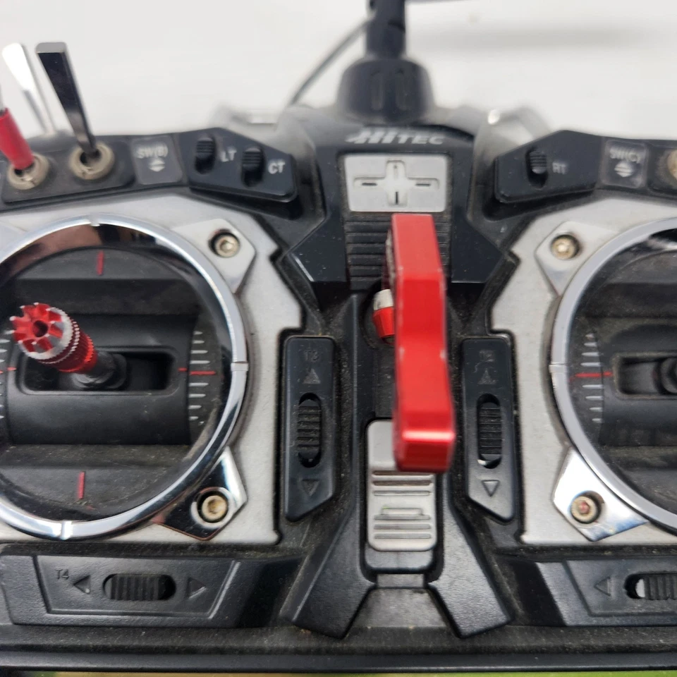 Hitec Aurora 9 Transmitter & Receiver 2.4ghz ACCST DFT RC Controller No Battery - Bild 3 von 4